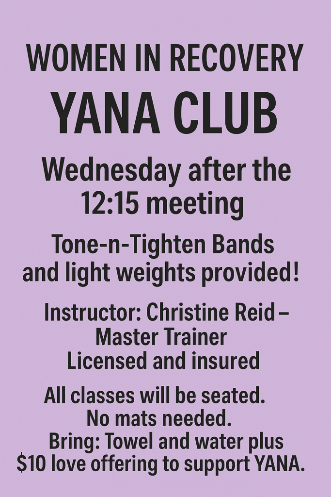 YANA CLUB Women in recovery